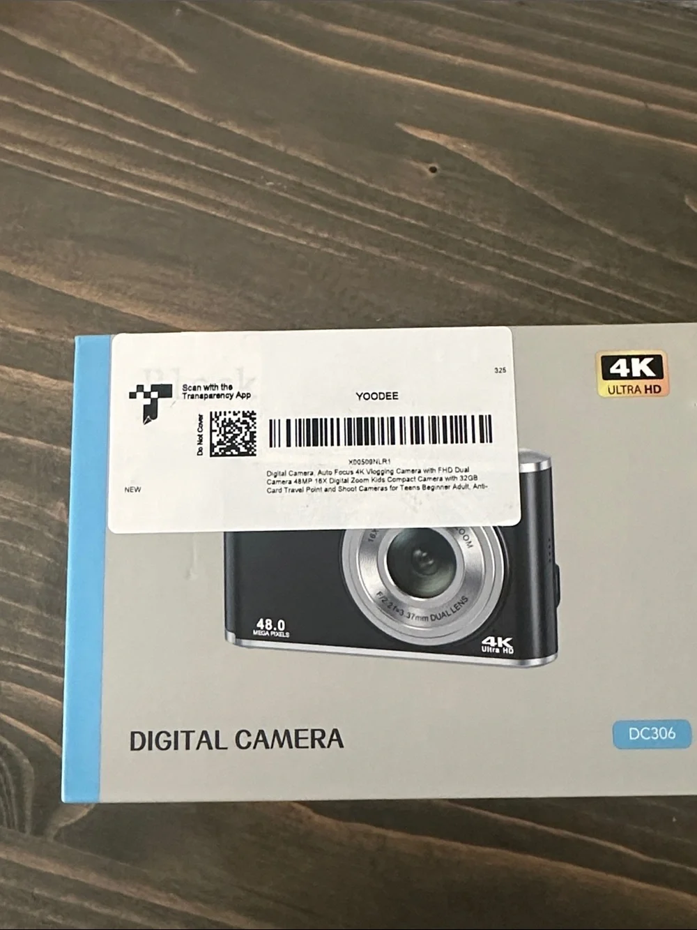 Compact 4K Digital Camera - Black